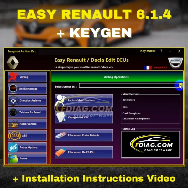 Easy Renault 6.1.4 + Keygen And Installation Instructions Video